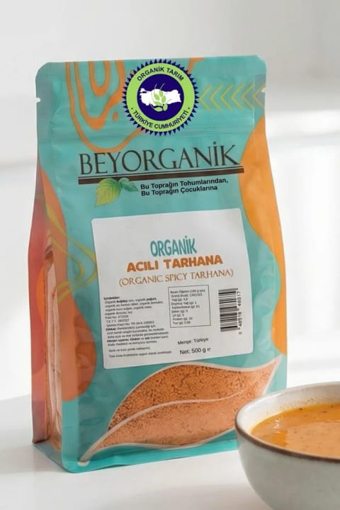 BEYORGANİK ارگانیک ترخینه تند ۵۰۰ گرم (دارای آنالیز آفتکش)