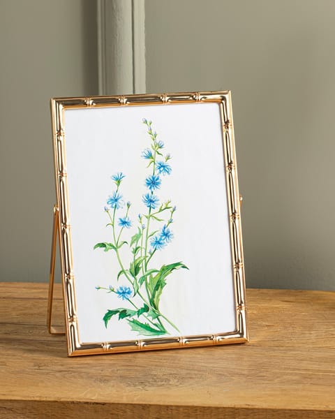قاب فلزی Bamboo ۱۳×۱۸ سانتی‌متر طلایی