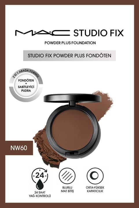 فونداسیون پودری M.A.C Studio Fix Powder Plus - NW60