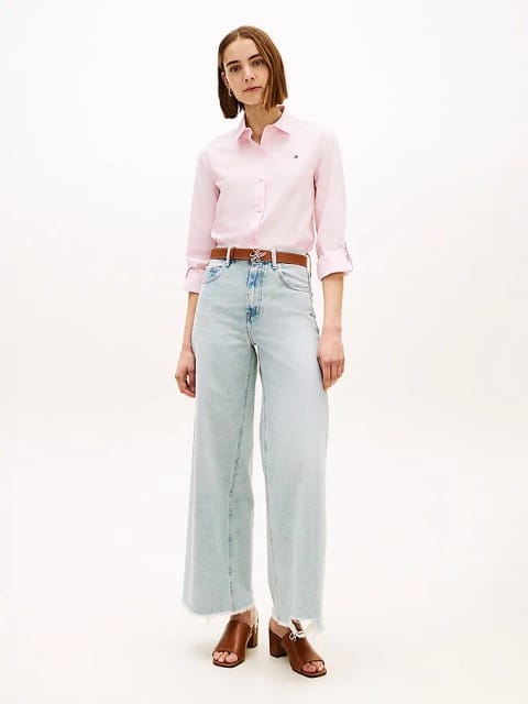 شلوار جین زنانه Tommy Hilfiger مدل Eve 70s Wide Leg