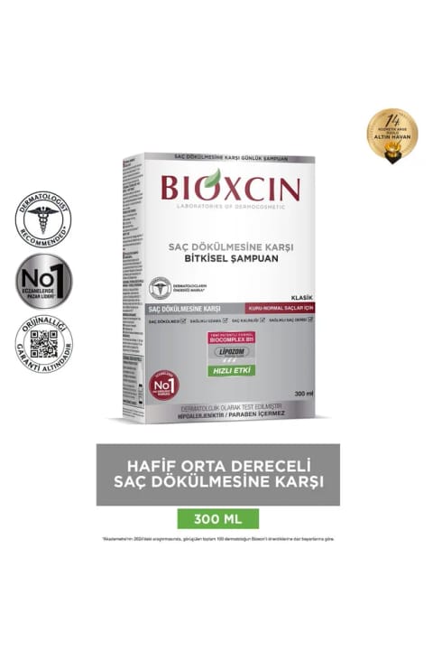 شامپو Bioxcin Genesis مخصوص موهای خشک و معمولی 300 میلی‌لیتر