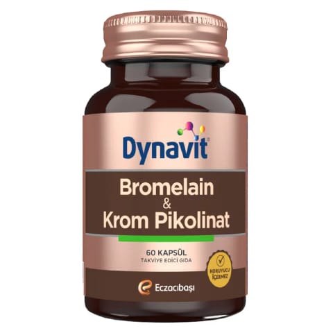 Dynavit Bromelain + Krom Pikolinat 60 کپسول