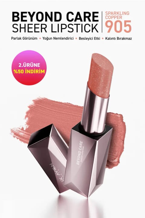 Alix Avien Beyond Care رژ لب شفاف 905 - Sparkling Copper - آبرسانی شدید