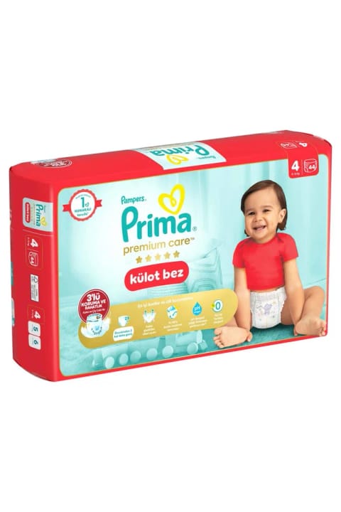 Prima Premium Care شورت بیمه نوزاد سایز ۴، ۴۴ عددی