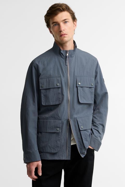 Barbour B.Intl کاپشن ضدآب Course Showerproof CH51 رنگ Washed Charcoal