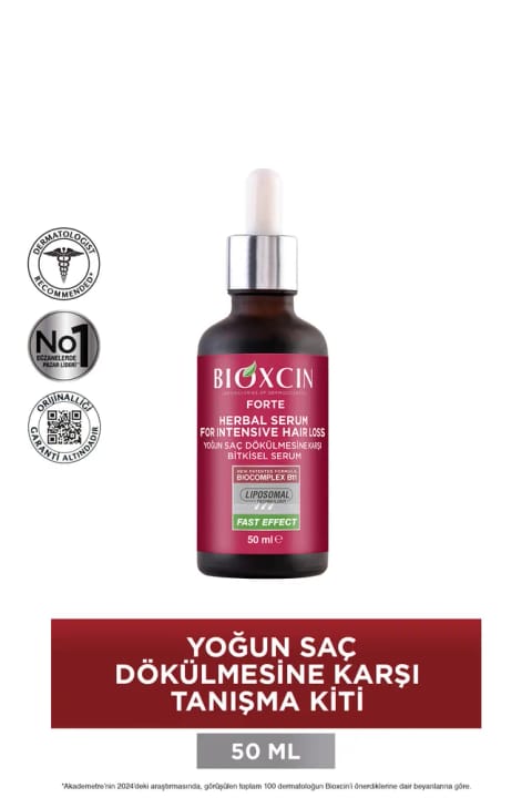 Bioxcin فوره سروم ضد ریزش شدید مو بسته آشنایی تک شیشه ۵۰ میلی‌لیتر