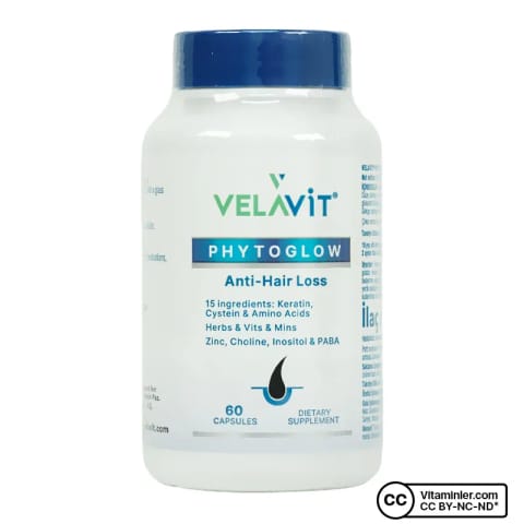 Velavit Phytoglow ضد ریزش مو ۶۰ کپسول
