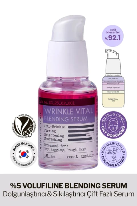 DERMA FACTORY حاوی 5% Volufiline حجمدهنده و سفتکننده دو فاز ...