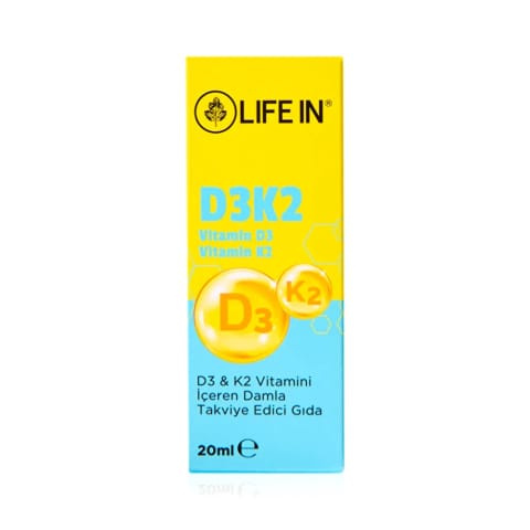 Life In قطره ویتامین D3 + K2