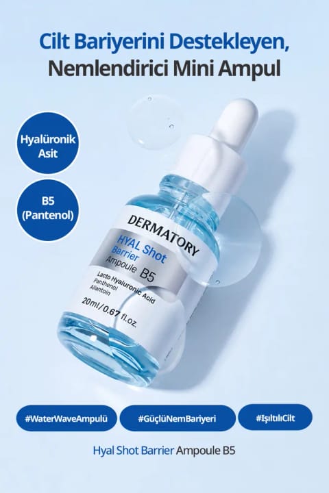 DERMATORY مرطوبکننده آمپول مینی هیاالورونیک اسید Hyal Shot Barrier Ampoule