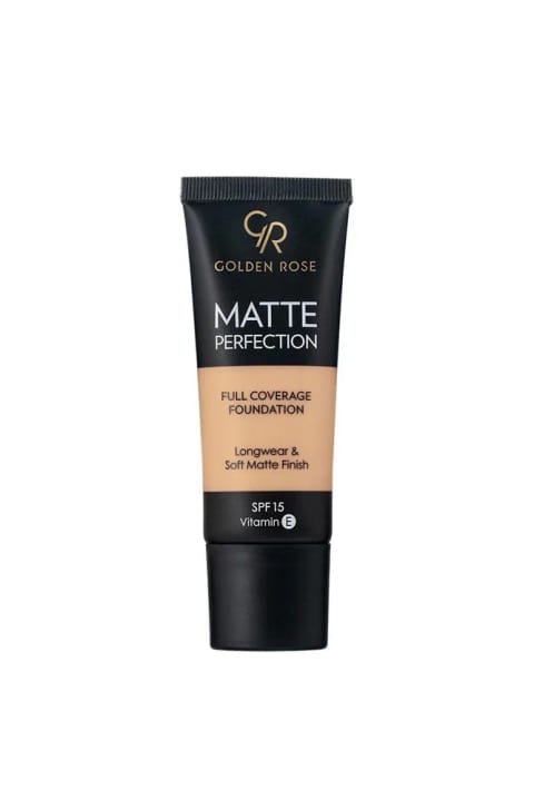 Golden Rose Matte Perfection Foundation Cool 05 عصاره بید و روغن هسته انگور