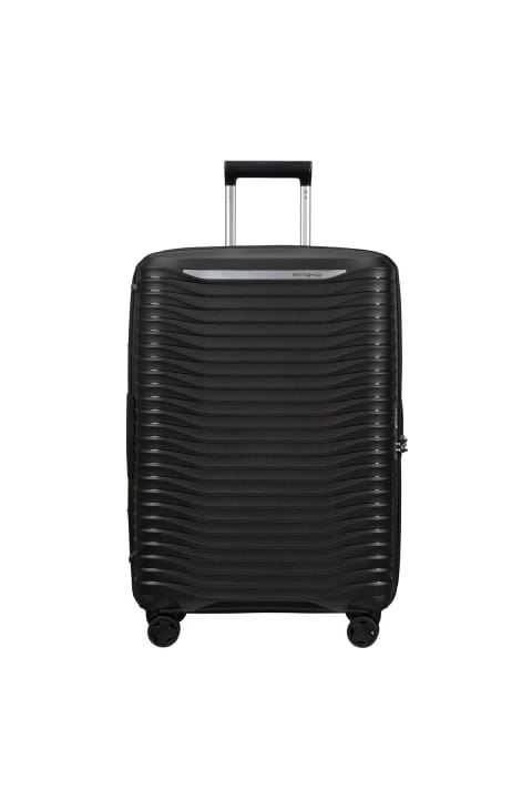 چمدان متوسط Samsonite Spinner Upscape آکاردئونی ۴ چرخ ۶۸ سانتی‌متری مشکی