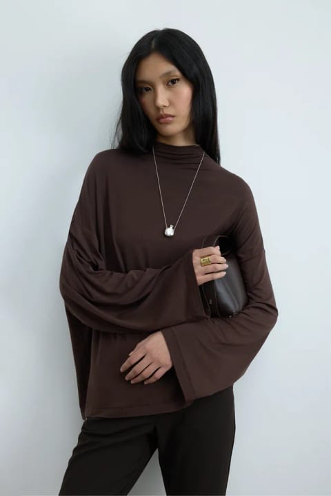 بلوز Olivia قهوه‌ای