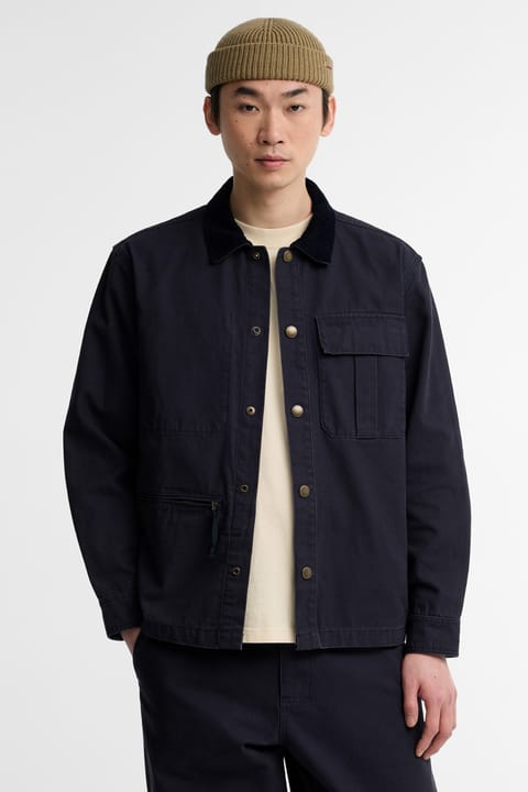 پیراهن اورسایز بافت Barbour Ursula NY74 سرمه‌ای تیره