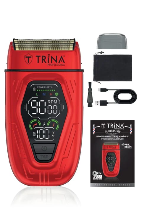 ماشین اصلاح حرفهای Trina مدل TRNSKLKS0014RD قرمز