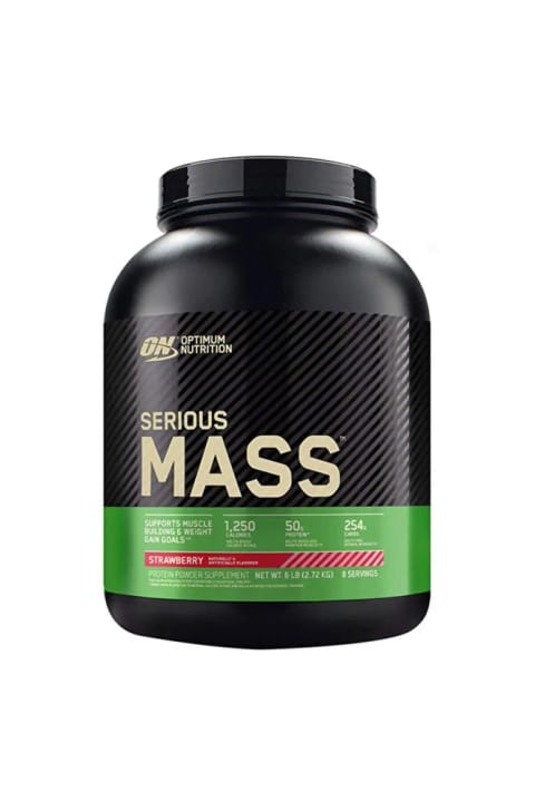 Optimum Serious Mass Gainer 2727 گرم (6 پوند) توت‌فرنگی