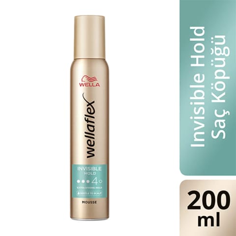Wella Wellaflex Invisible Hold فوم مو با تثبیت نامرئی Extra Strong 200ml - تثبیت 4/5
