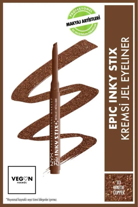 خط چشم ژلی NYX Professional Makeup Epic Inky Stix - 03 Kinetic Copper