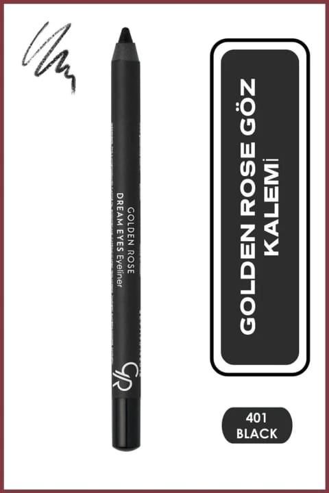 Golden Rose مداد چشم شماره 401 مشکی