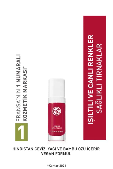 Yves Rocher Go Green لاک ناخن-24 تمشک-2670