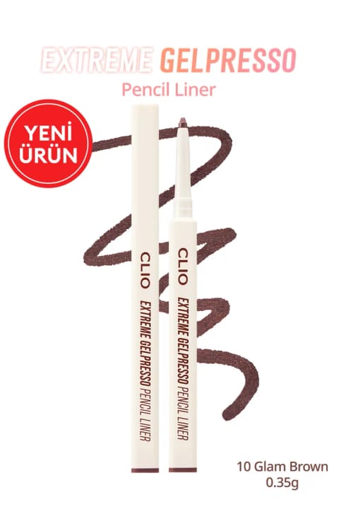 مداد خط چشم CLIO Extreme Gelpresso Pencil — 10 Glam Brown