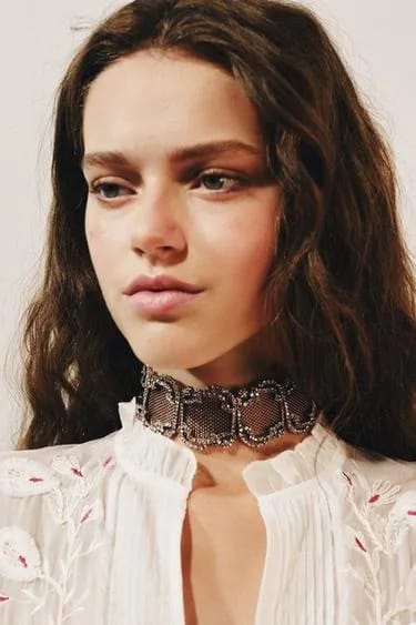 RHINESTONE MESH CHOKER