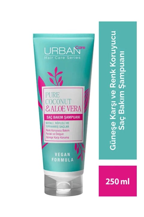 Urban Care Pure Coconut & Aloe Vera شامپوی مخصوص موهای رنگ‌شده محافظ رنگ