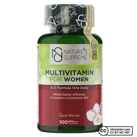 Nature's Supreme مولتیویتامین مخصوص زنان ۱۰۰ کپسول