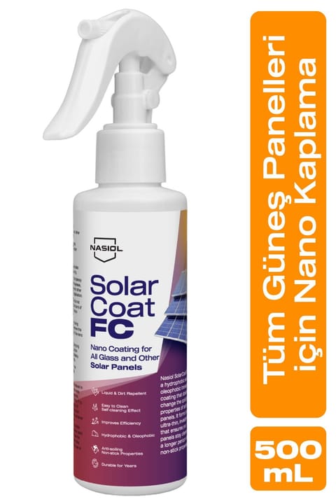 نانو پوشش محافظ Nasiol SolarCoat FC برای همه پنلهای خورشیدی - 150ml