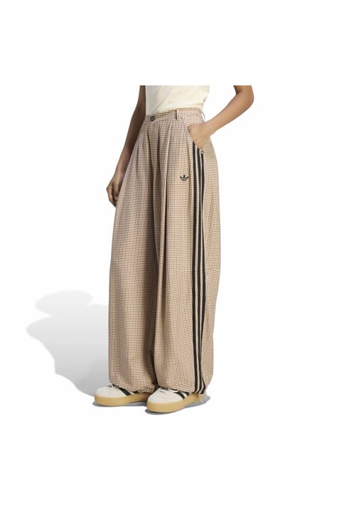 شلوارک ورزشی زنانه adidas بژ CHECKS TROUSER LE8309