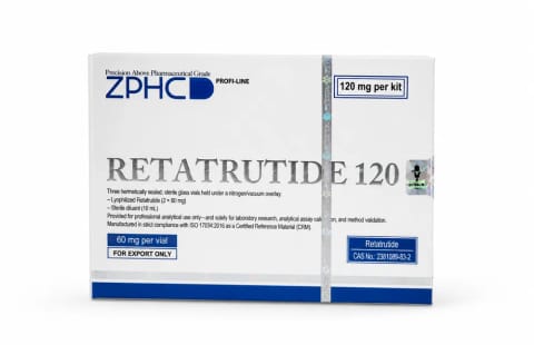 Zphc Retatrutide 120 mg 2 ویال × 60 mg + Bac Water