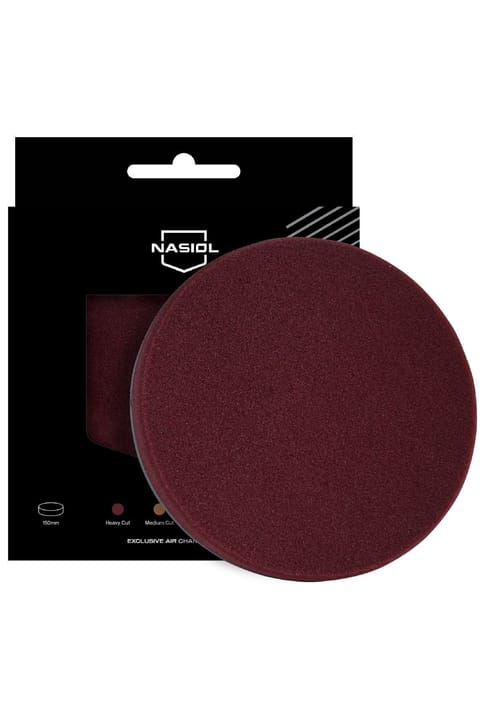 اسفنج پولیش هوادار مخصوص Nasiol / پد رفع خراش سنگین - 150mm - زرشکی