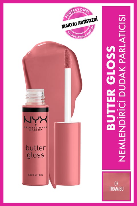 گلاس لب NYX Professional Makeup Butter Gloss Tiramisu 15 گرم