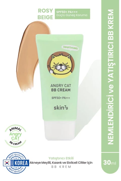 Skin79 Angry Cat کرم BB ضد قرمزی مرطوبکننده با SPF50 PA Rosy Beige