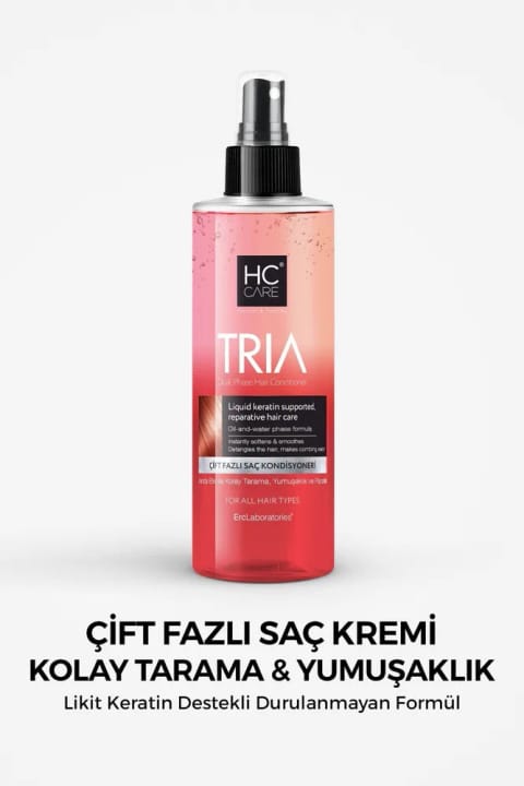 اسپری حالت‌دهنده آسان شانه‌پذیری HC Care Tria با کراتین