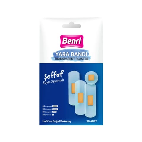 Benri چسب زخم شفاف ۲۰ عددی