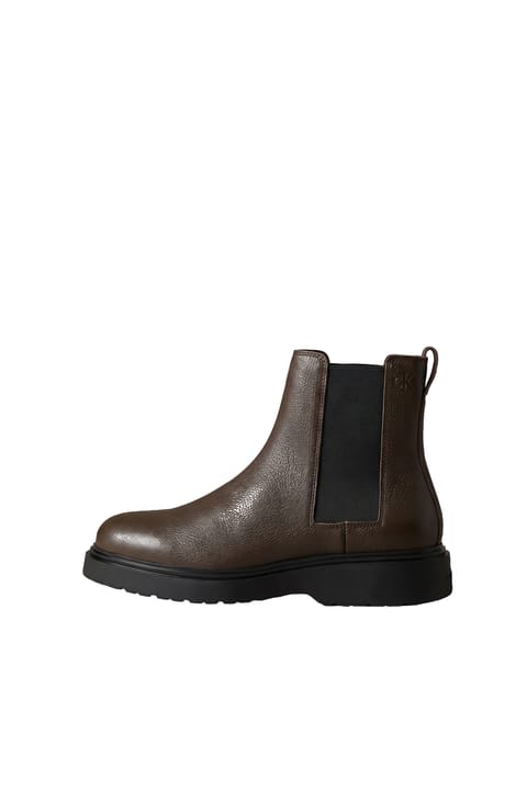 بوت چلسی Calvin Klein YM0YM01374 COMBAT ESS LTH BAM رنگ قهوهای سنگی