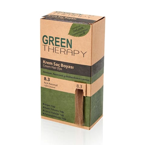 رنگ موی کرم Green Therapy 8.3 کارامل روشن
