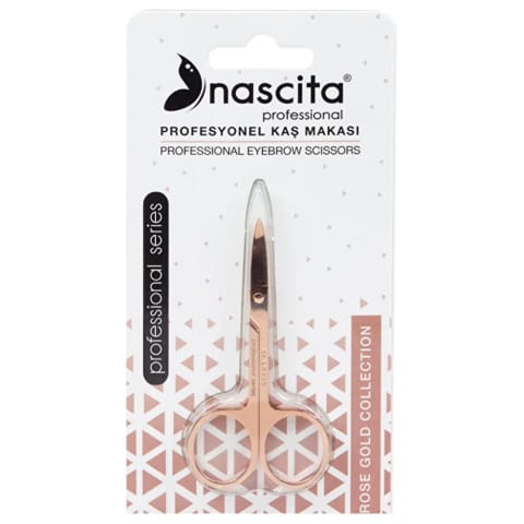 قیچی ابرو حرفهای Nascita مدل Bronz 30