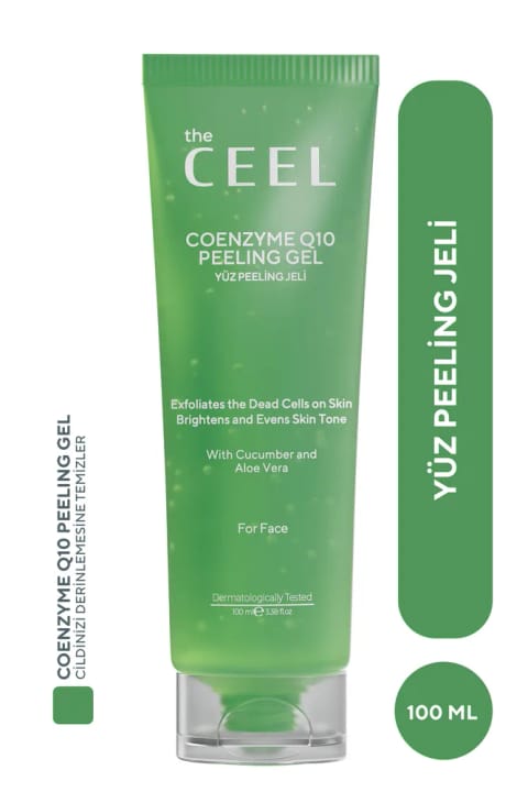 The Ceel شوینده و روشن‌کننده صورت پیلینگ آلوئه ورا کوآنزیم Q10