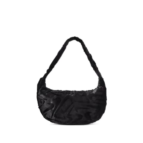 کیف شلوارکی زنانه Faux Fur مشکی