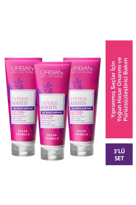 Urban Care Intense & Keratin شامپوی مخصوص موهای بسیار آسیبدیده و بیجان