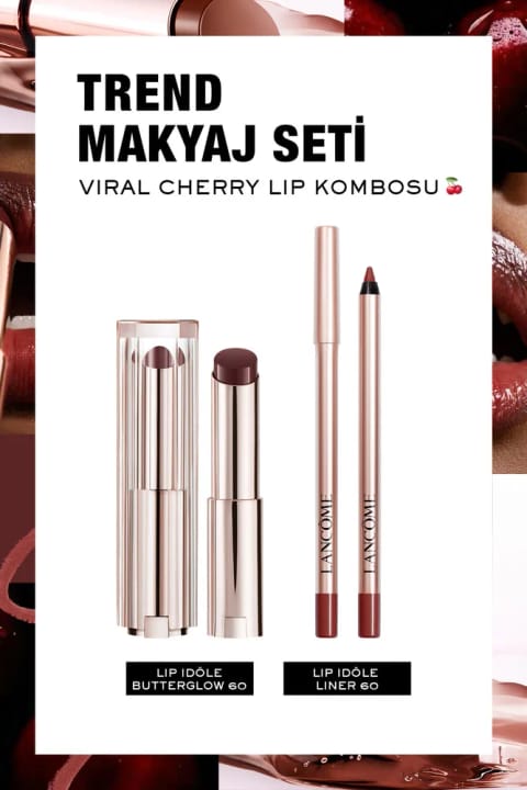 Lancome Trend Idole ست آرایش: ست لب Viral Cherry
