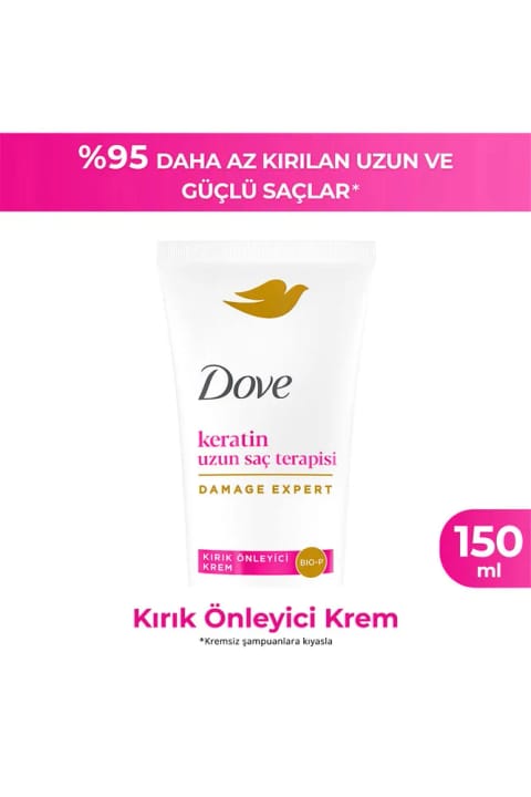 Dove کرم ضد شکنندگی مو با Keratin و ترمیم موهای بلند 150 میلیلیتر