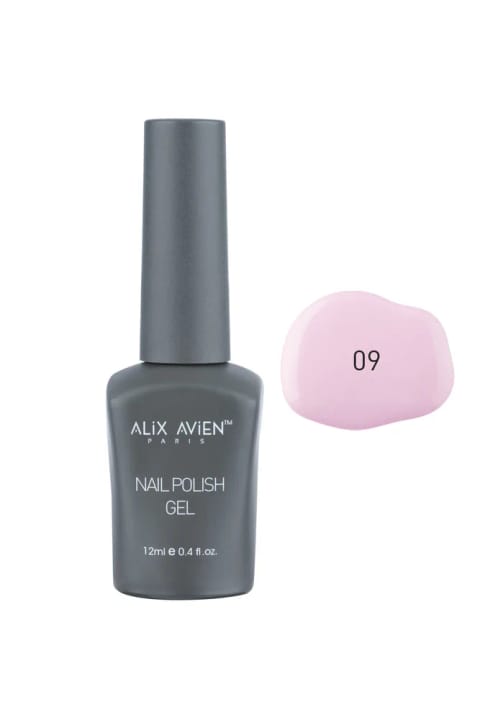 Alix Avien UV ماندگار ژل پولیش صورتی روشن 09 - 12 میلی‌لیتر