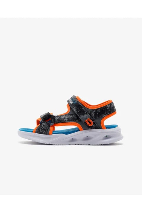 SKECHERS Sola Glow Sandal پسر بزرگ ترک خورده دارای چراغ