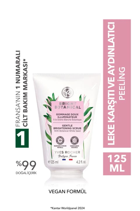 Yves Rocher لکه و ضد چروک مراقبت گیاهی کمپلکس Bright Botanical — Yuz Peelingi 125ml