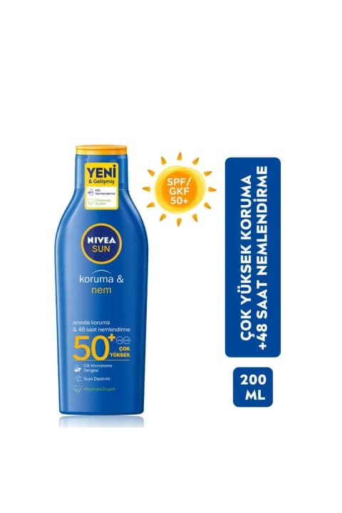 کرم ضد آفتاب NIVEA Sun SPF 50 محافظت بسیار بالا و آبرسان ۴۸ ساعته ۲۰...