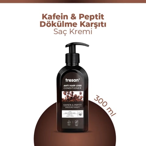 Tresan Kafein و پپتید کرم مراقبت مو ضد ریزش ۳۰۰ میلی‌لیتر