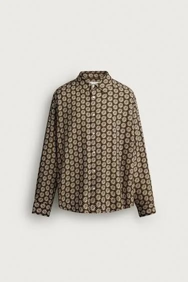 FLOWING DAISY PRINT SHIRT